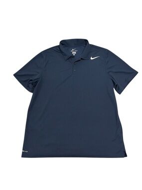 Nike Golf Dri-Fit Performance Polo Navy Blue Men's XL